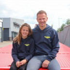 Broshuis Kinder Hoodie marine blauw