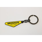 Broshuis Sleutelhanger Geel