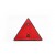 Red length triangle reflector
